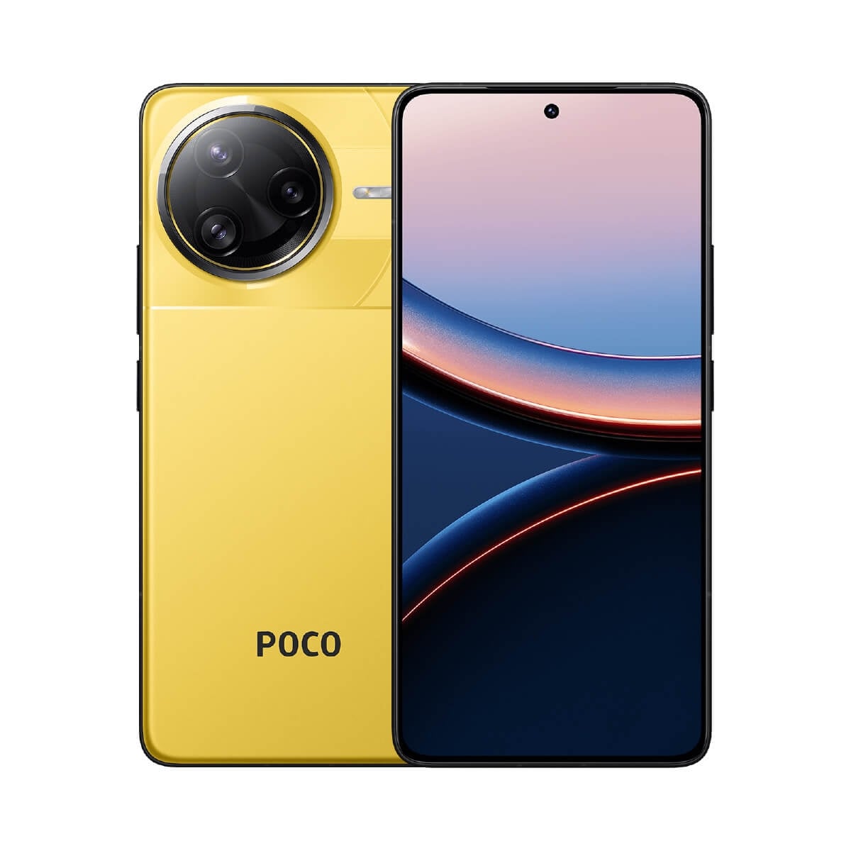 POCO F7 Ultra（16G/512G）黃色正反面外觀圖