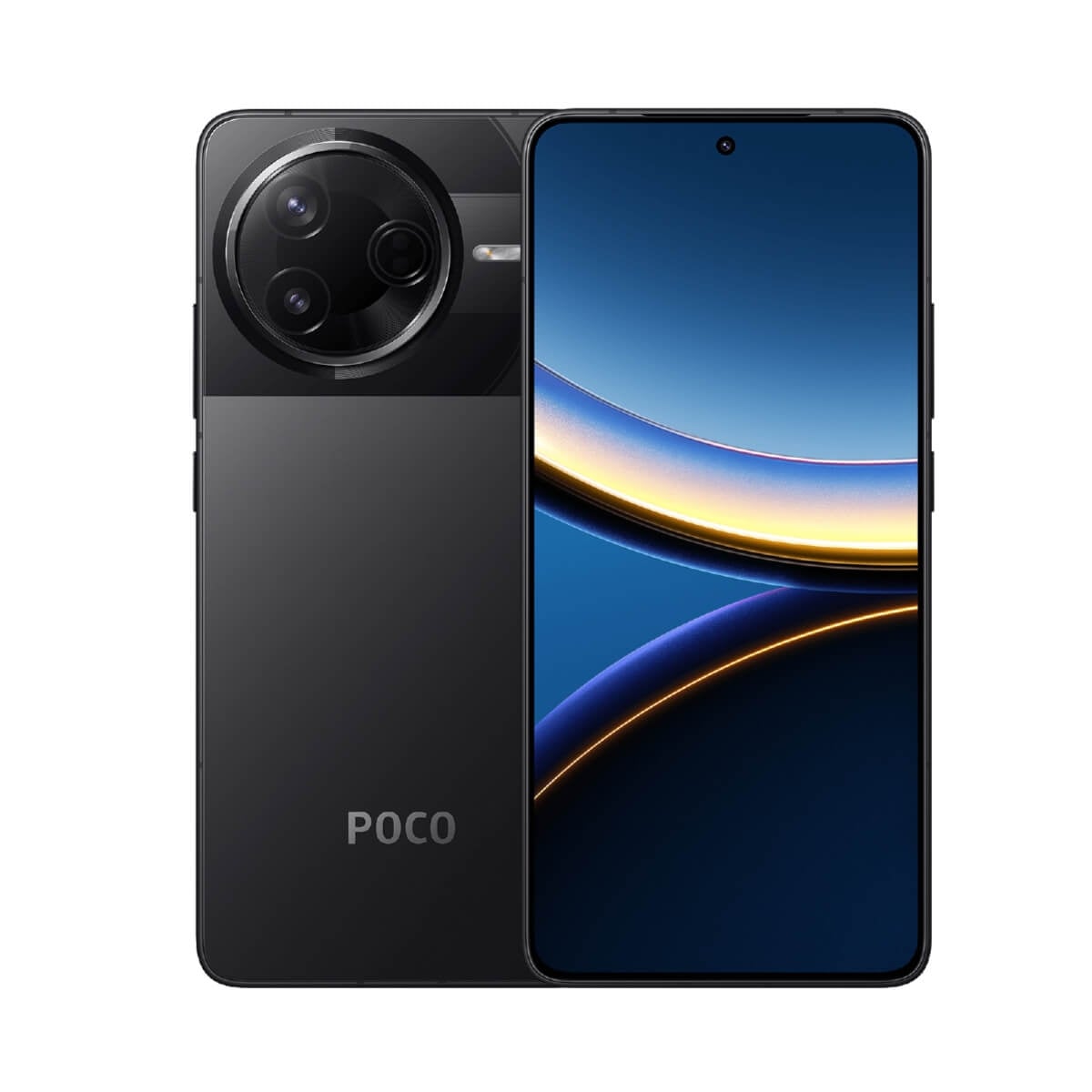POCO F7 Pro（12G/256G）黑色正反面外觀圖