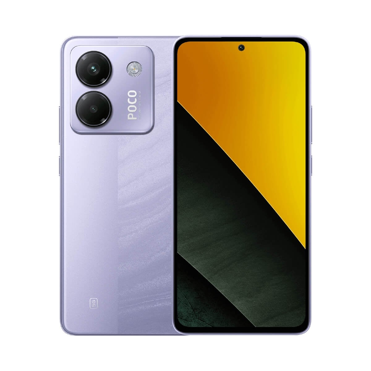 POCO M7 Pro（8G/256G）紫色正反面外觀圖