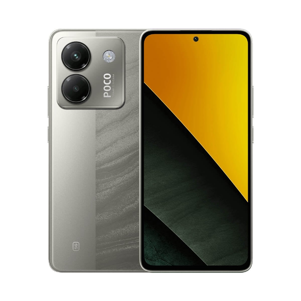 POCO M7 Pro（12G/256G）銀色正反面外觀圖