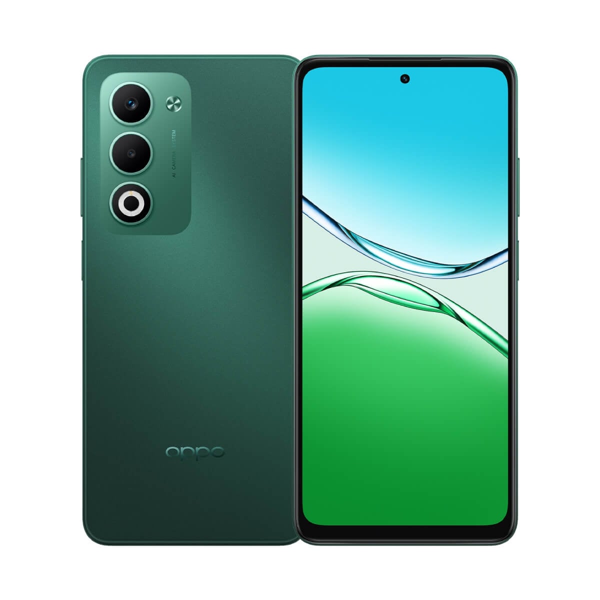 OPPO A5（4G/128G）綠色正反面外觀圖