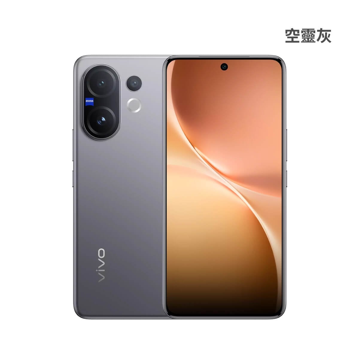 vivo V60 (12G/512G) 空靈灰色正反面外觀圖