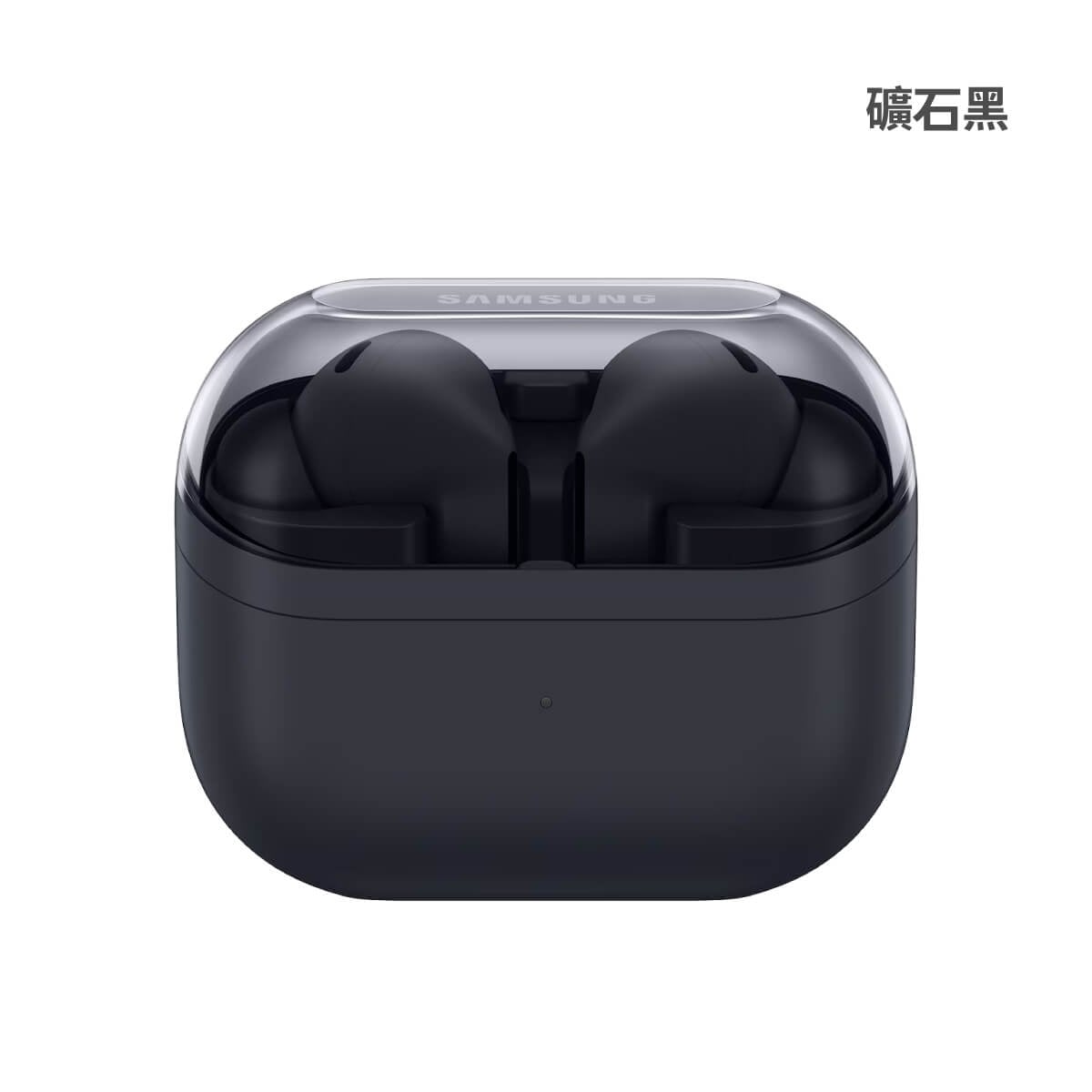SAMSUNG Buds3 FE 礦石黑正面外觀圖