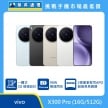 vivo X300 Pro (16G/512G) 旗艦手機，展示藍、黑、棕、白四款一體式 3D 玻璃機身設計。標示具備 90W 極速閃充，並配備強大的 2 億畫素蔡司 APO 超級長焦鏡頭。