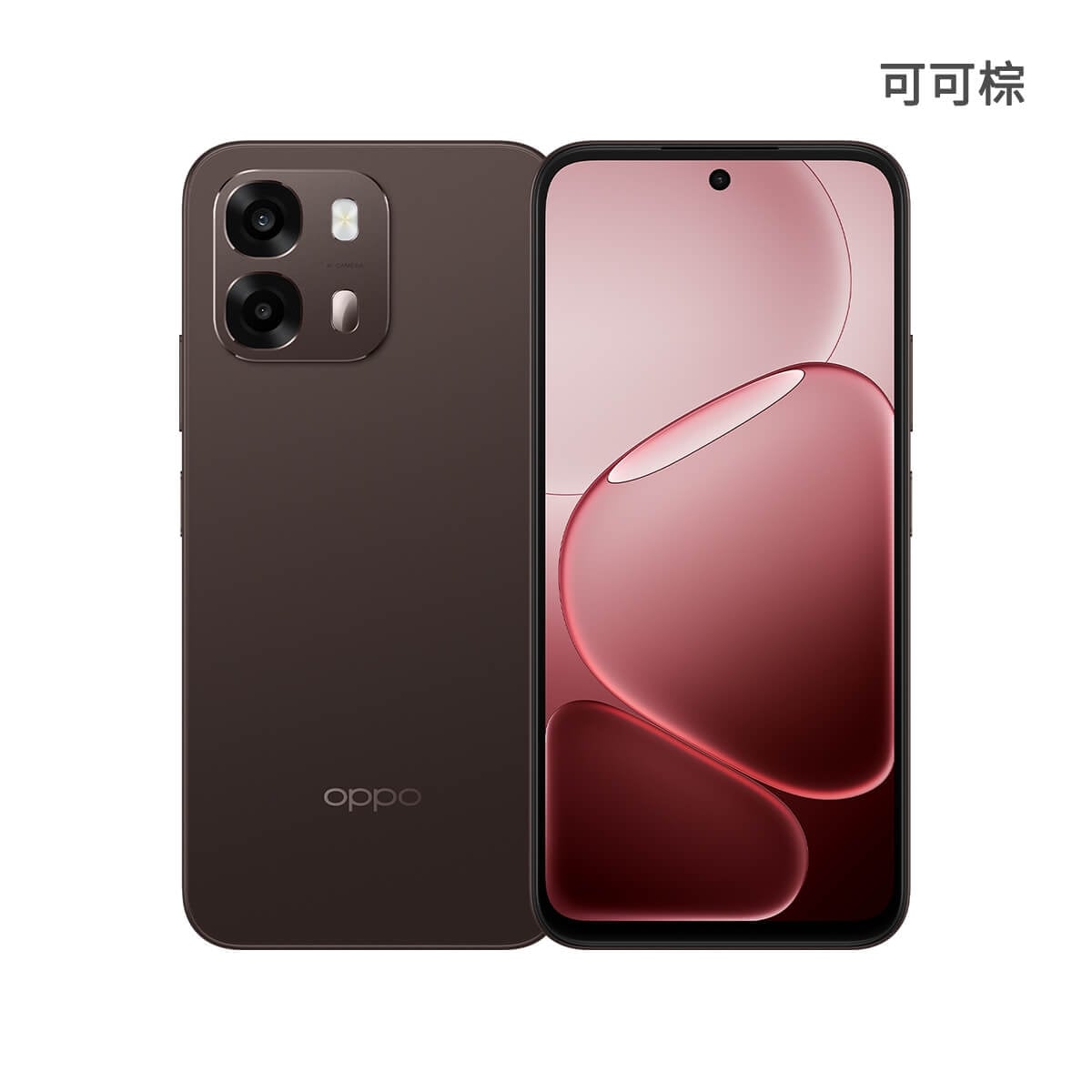OPPO A6s（8G/256G）可可棕色正反面外觀圖