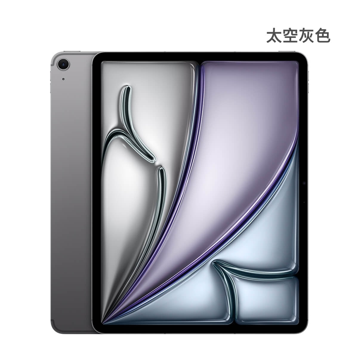 Apple iPad Air 13 M4 512G 5G版 太空灰色正反面外觀圖
