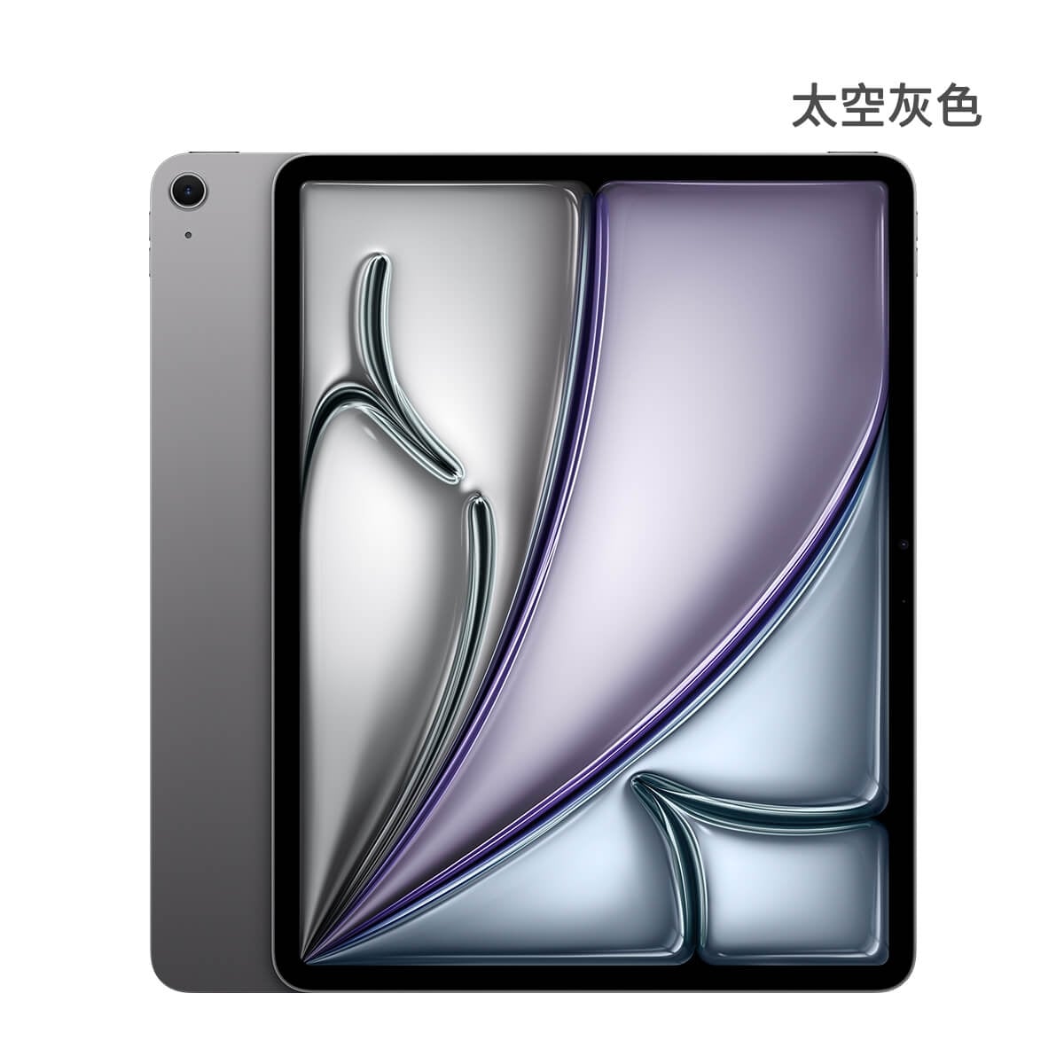 Apple iPad Air 13 M4 128G Wi-Fi版 太空灰色正反面外觀圖