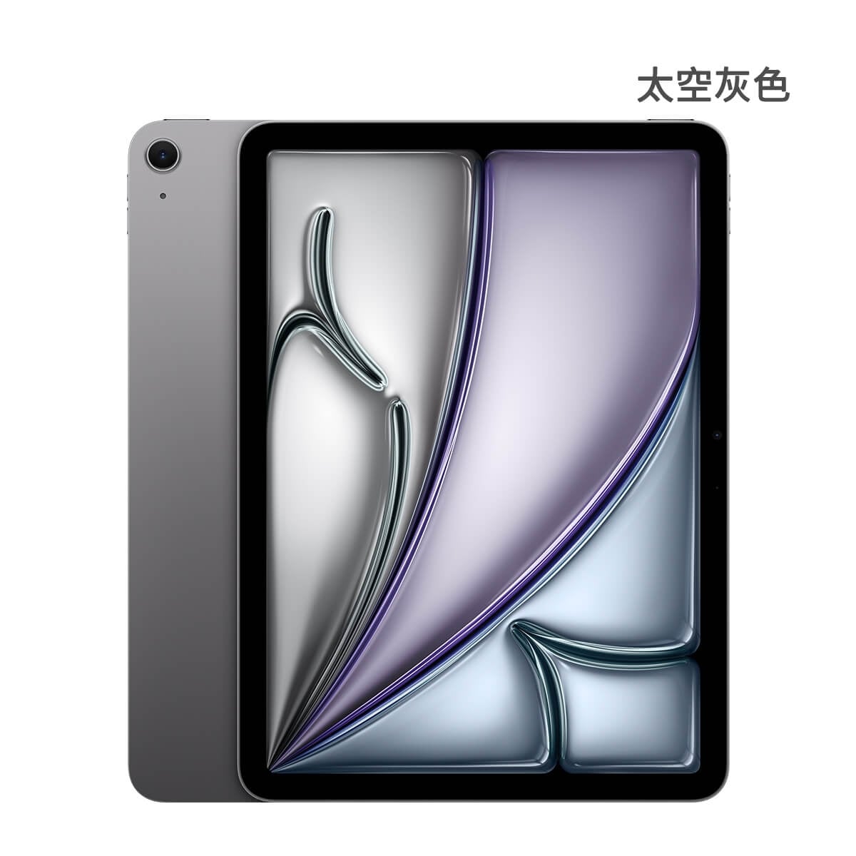 Apple iPad Air 11 M4 256G Wi-Fi版 太空灰色正反面外觀圖