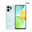 HONOR X6d (8G/256G) 手機展示圖，海湖青色正反面外觀圖