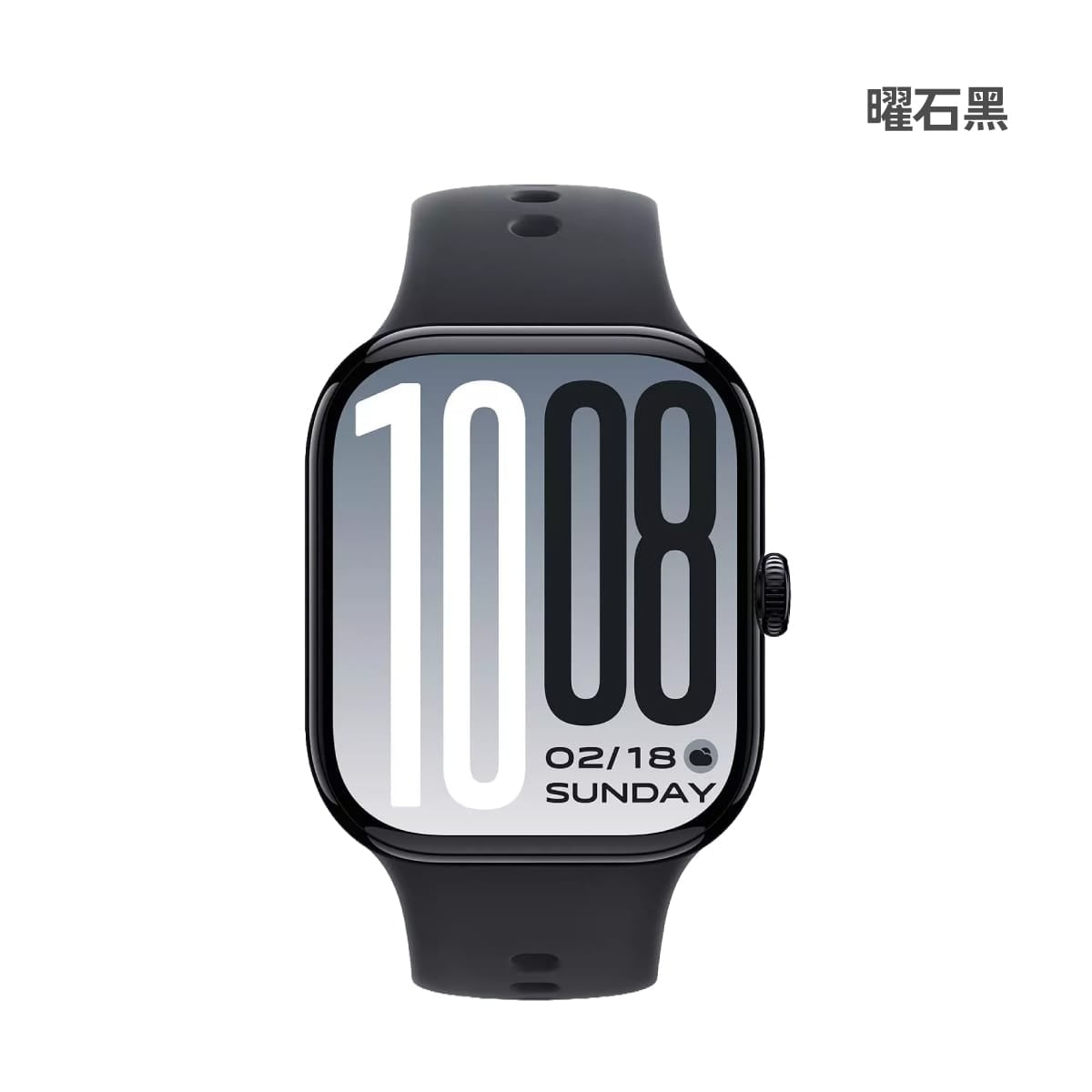 vivo Watch GT2 智慧手錶展示圖，曜石黑色正面外觀圖