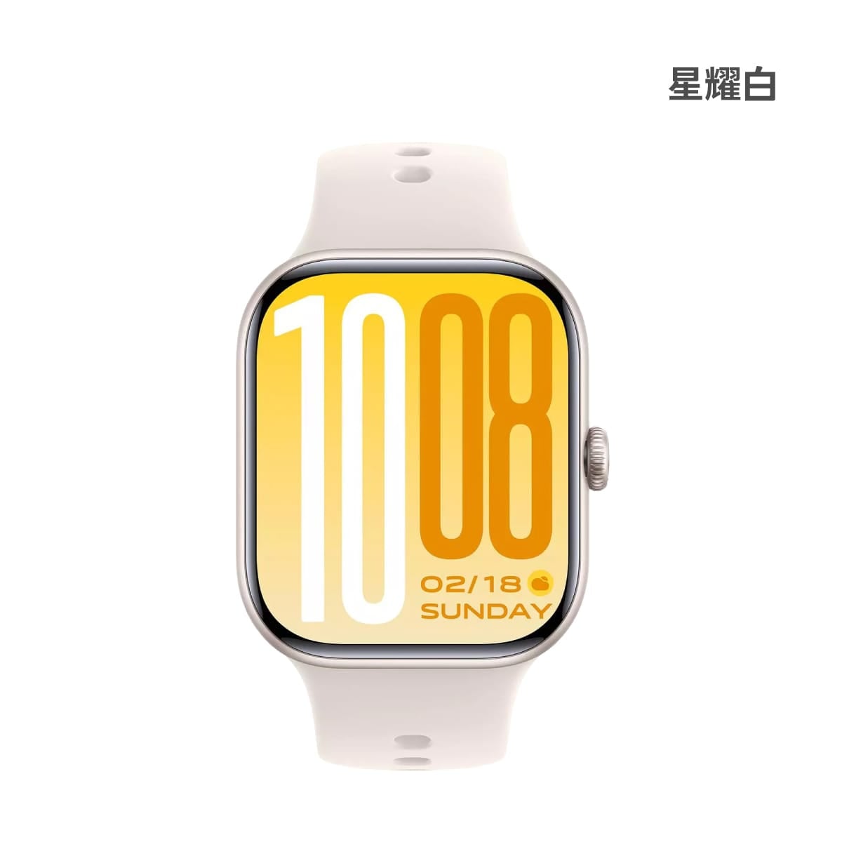 vivo Watch GT2 智慧手錶展示圖，星曜白色正面外觀圖