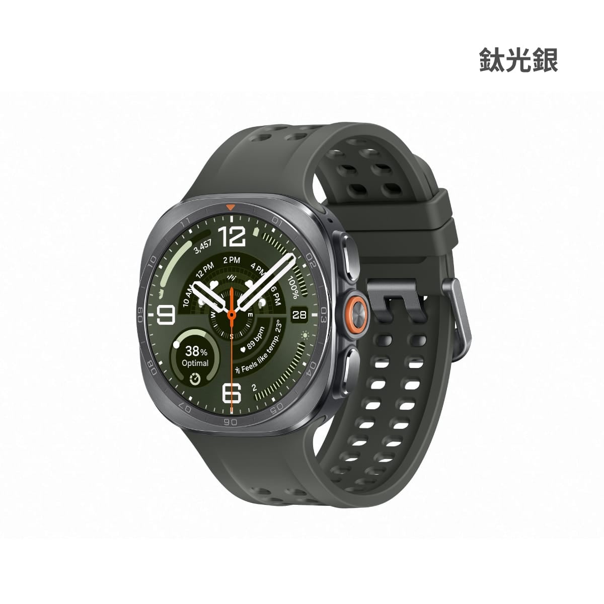 SAMSUNG Galaxy Watch Ultra2 鈦光銀正面外觀圖