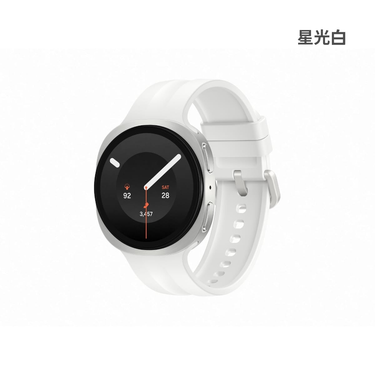 SAMSUNG Galaxy Watch 9 (40mm) GPS版 星光白色正面外觀圖