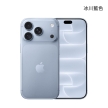 Apple iPhone 18 Pro (1T) 手機展示圖，冰川藍色正反面外觀圖