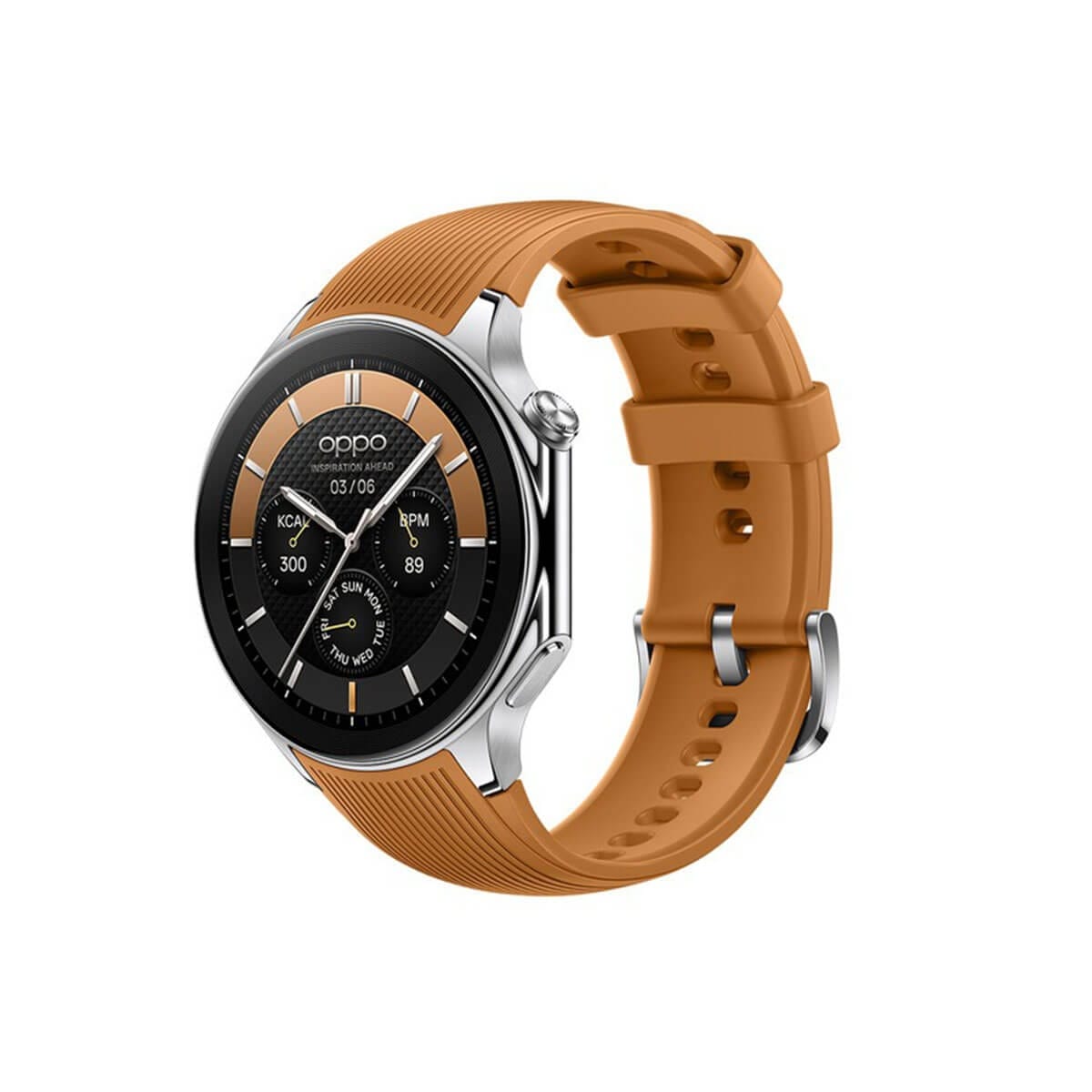 OPPO Watch X 智慧手錶 星辰棕色外觀圖