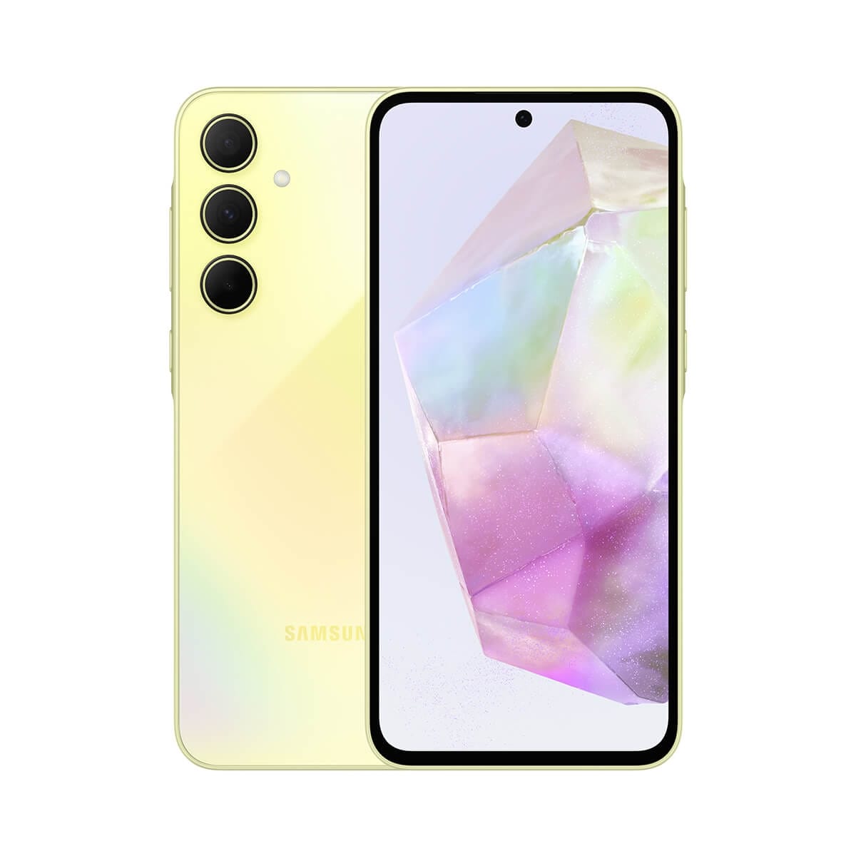 SAMSUNG A35 (8G/128G) 黃色正反面外觀圖