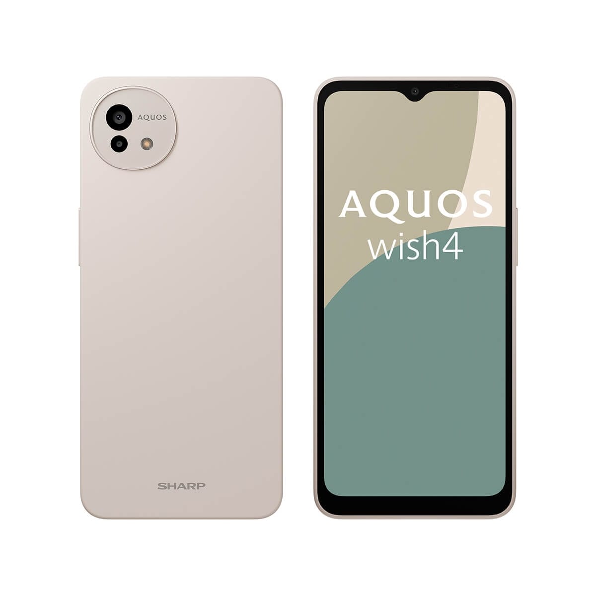 SHARP AQUOS wish4（6G/128G）白色正反面外觀圖