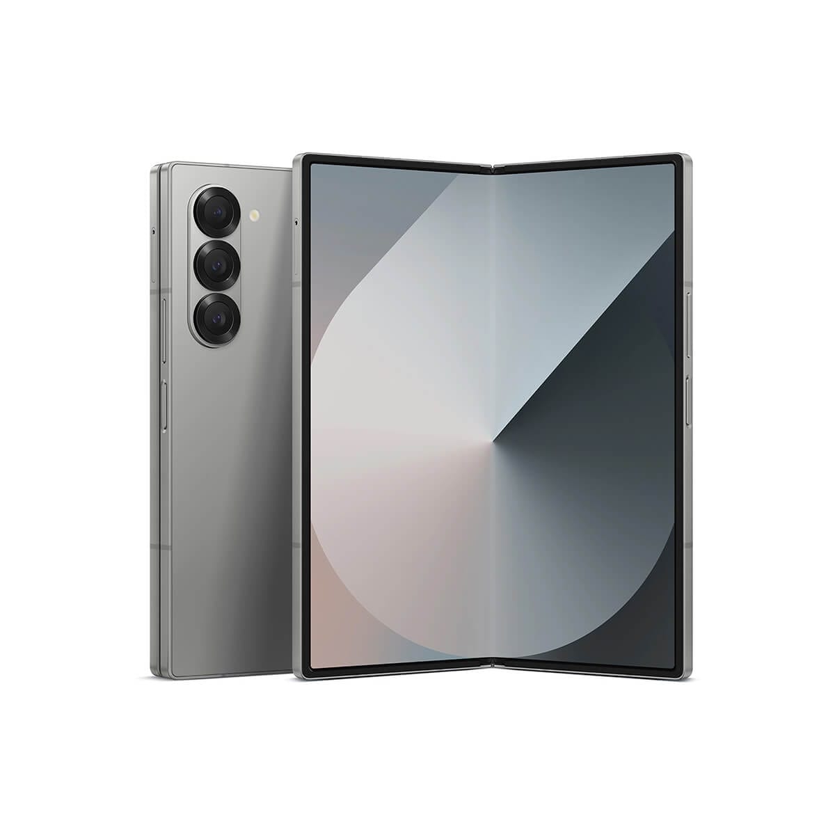 SAMSUNG Z Fold6 (12G/512G) 銀色正反面外觀圖