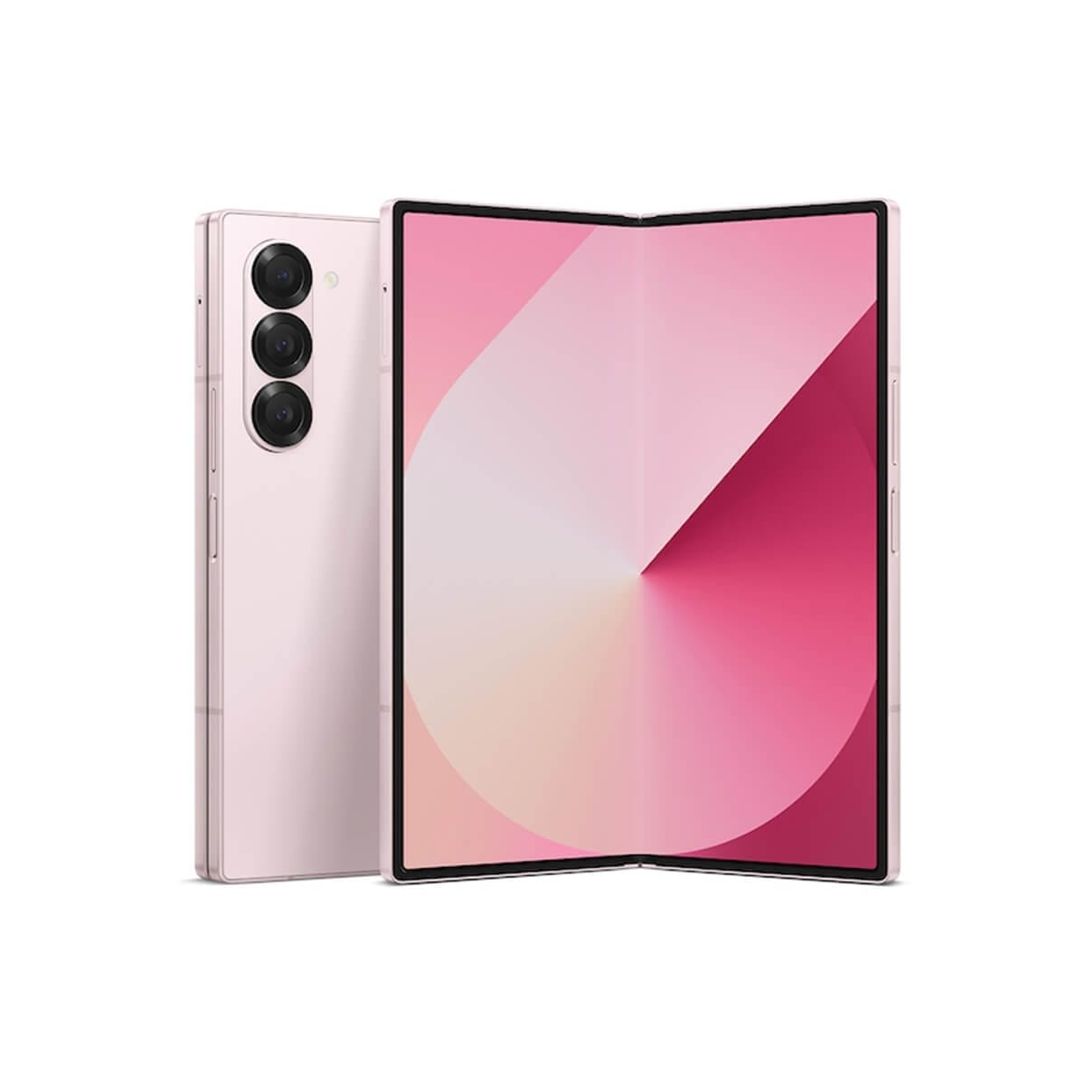 Samsung Z Fold6 (12G/256G) 摺疊機 粉色正反面外觀圖