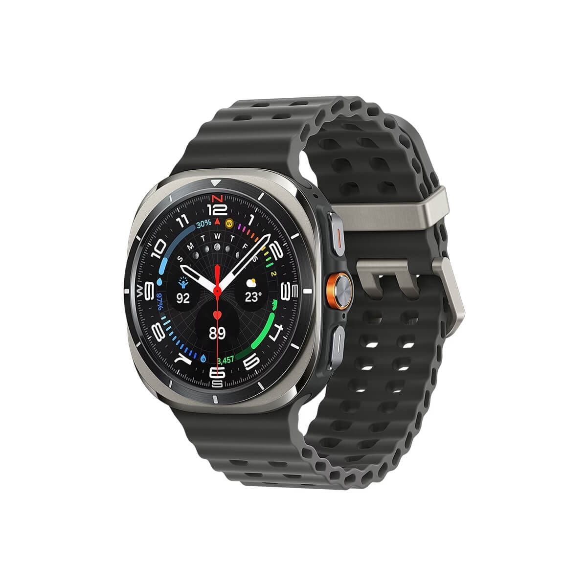 SAMSUNG Watch Ultra 47mm 鈦霧銀正面外觀圖