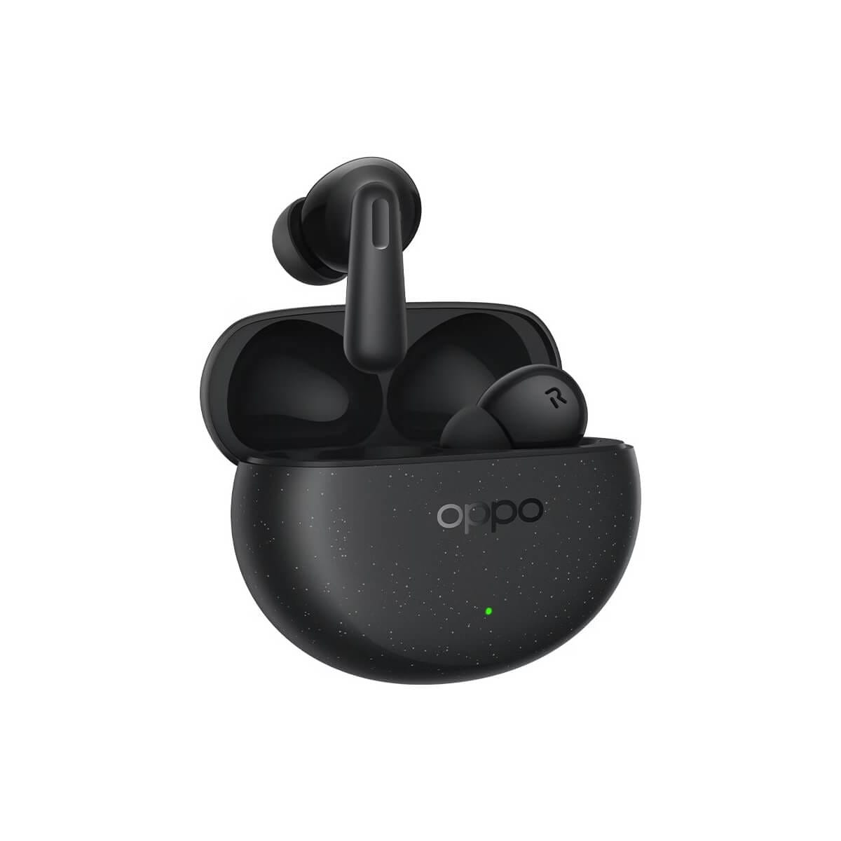 OPPO Enco Air4 Pro 真無線藍牙耳機 黑色耳機含充電殼外觀圖