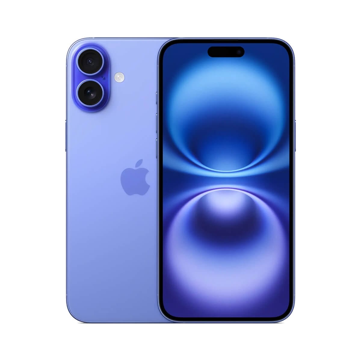 Apple iPhone 16 Plus 128GB 藍色正反面外觀圖