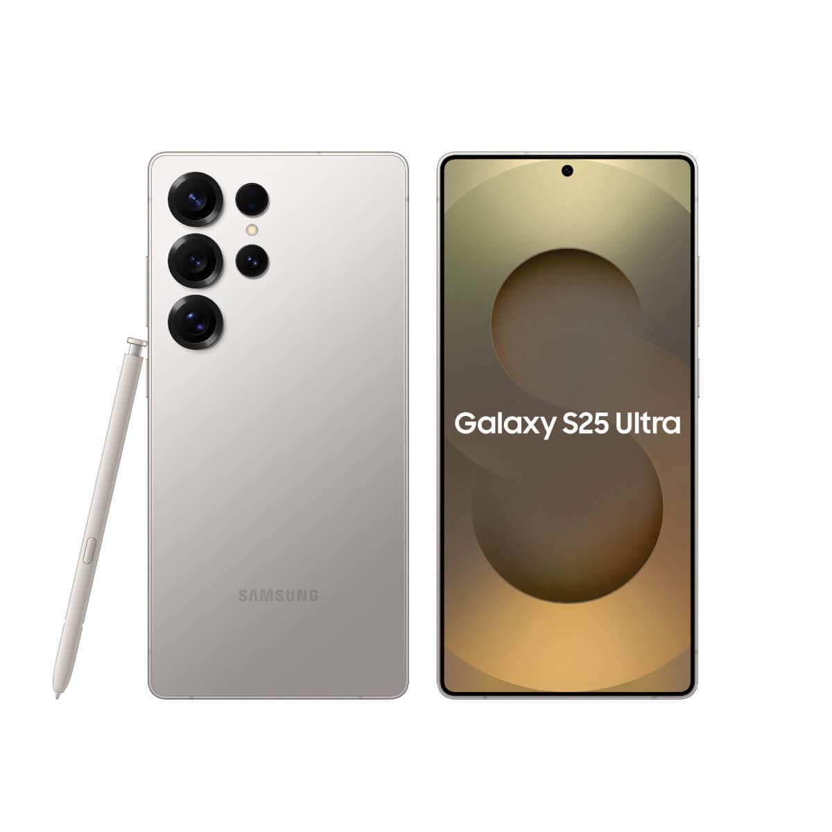 SAMSUNG S25 Ultra (12G/512G) 鈦灰色正反面外觀圖