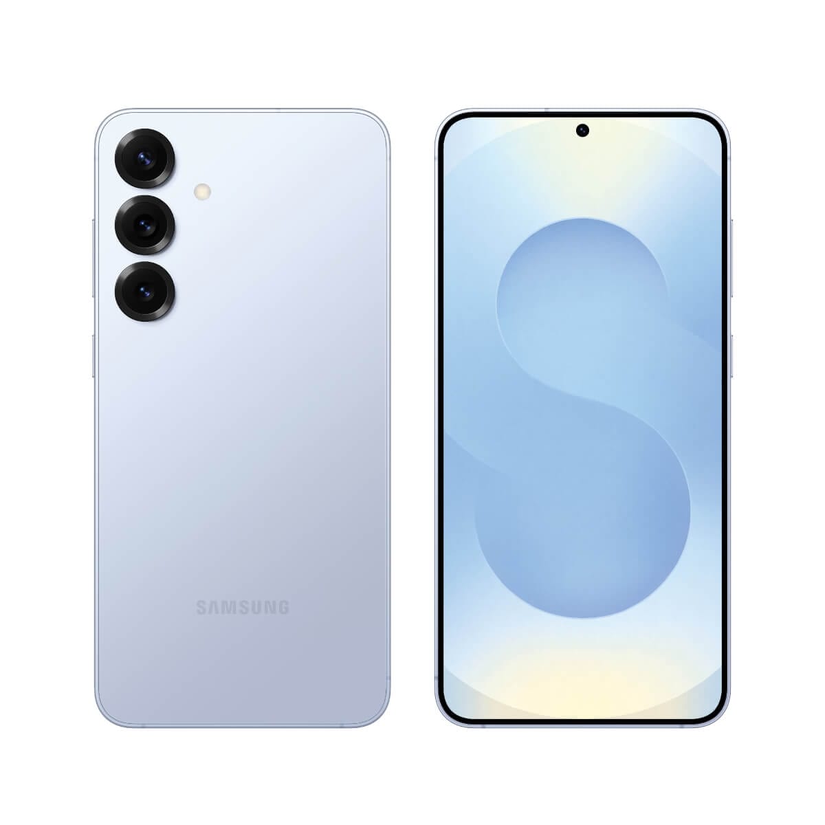 SAMSUNG S25+ (12G/256G) 冰藍色正反面外觀圖