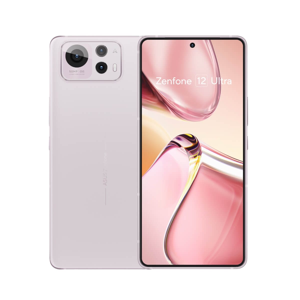 ASUS Zenfone 12 Ultra (12G/256G) 白色正反面外觀圖