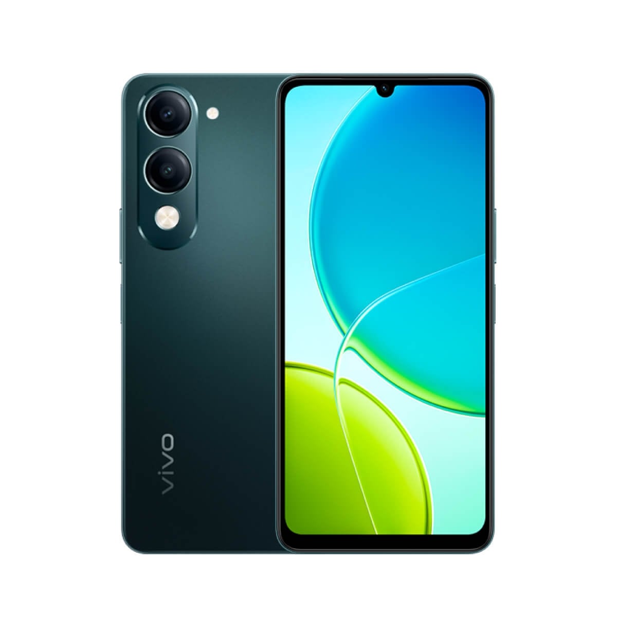vivo Y04 (4G/128G) 綠色正反面外觀圖