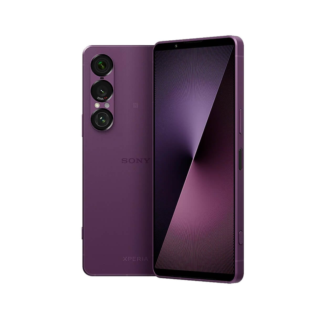 Sony Xperia 1 VII (12G/512G) 紫色正反面外觀圖