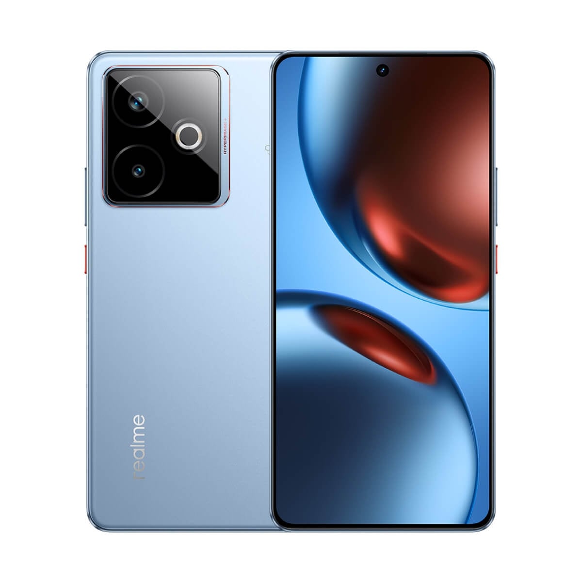 realme GT 7T (12G/256G) 藍色正反面外觀圖