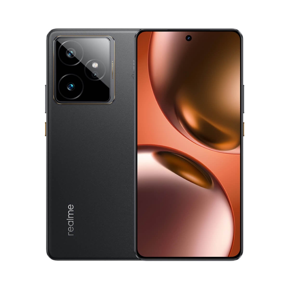realme GT 7 (12G/512G) 黑色正反面外觀圖