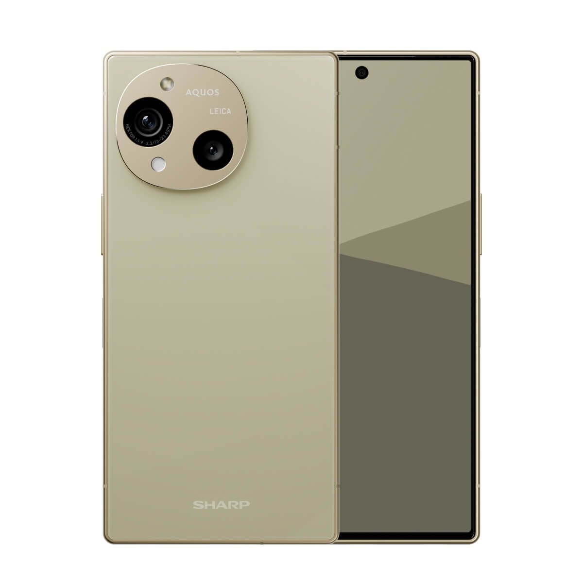 SHARP AQUOS R10（12G/256G）米色正反面外觀圖