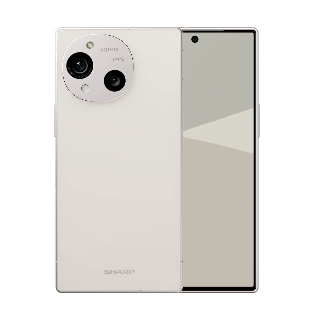 SHARP AQUOS R10（12G/256G）白色正反面外觀圖