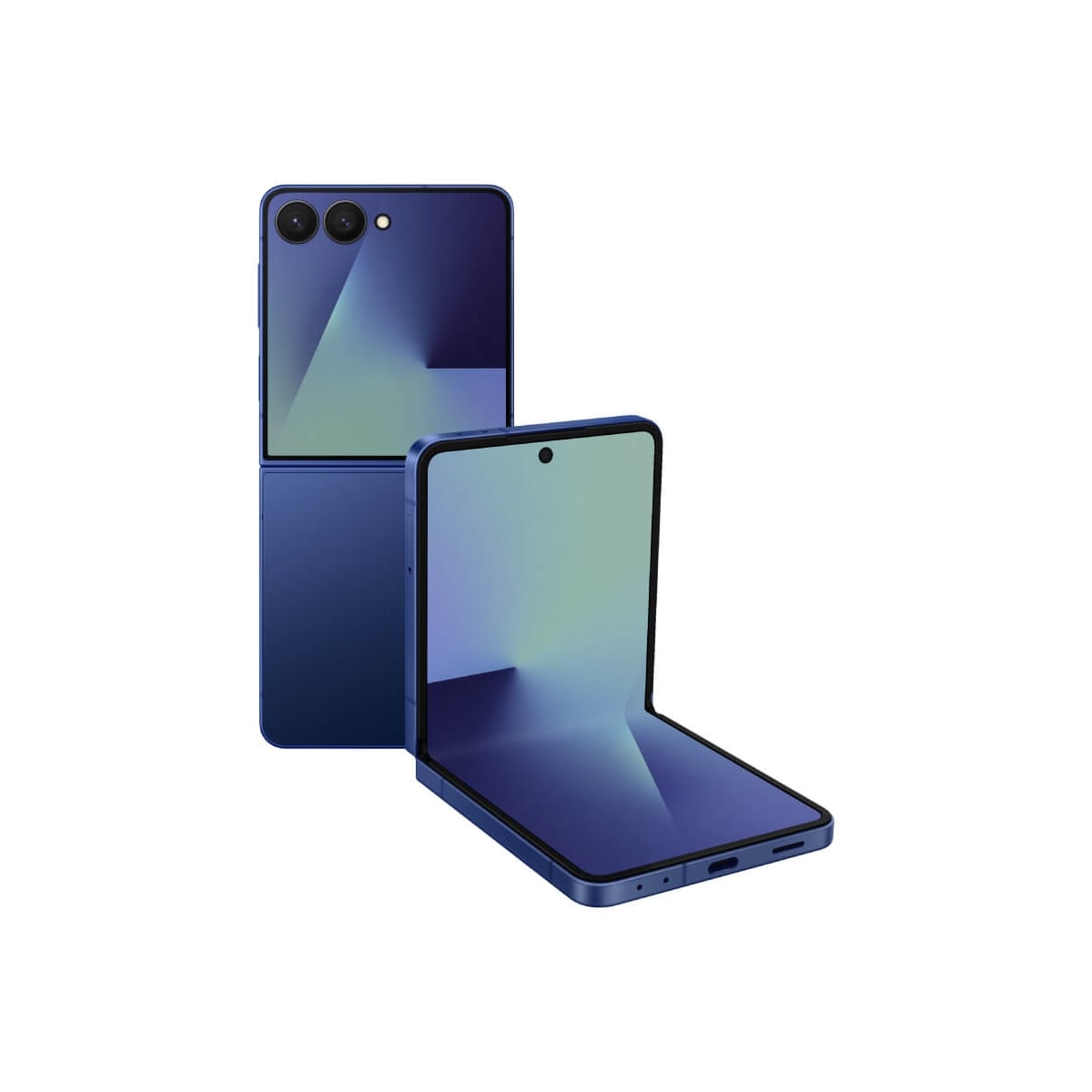 SAMSUNG Z Flip7 (12G/256G) 藍色正反面外觀圖