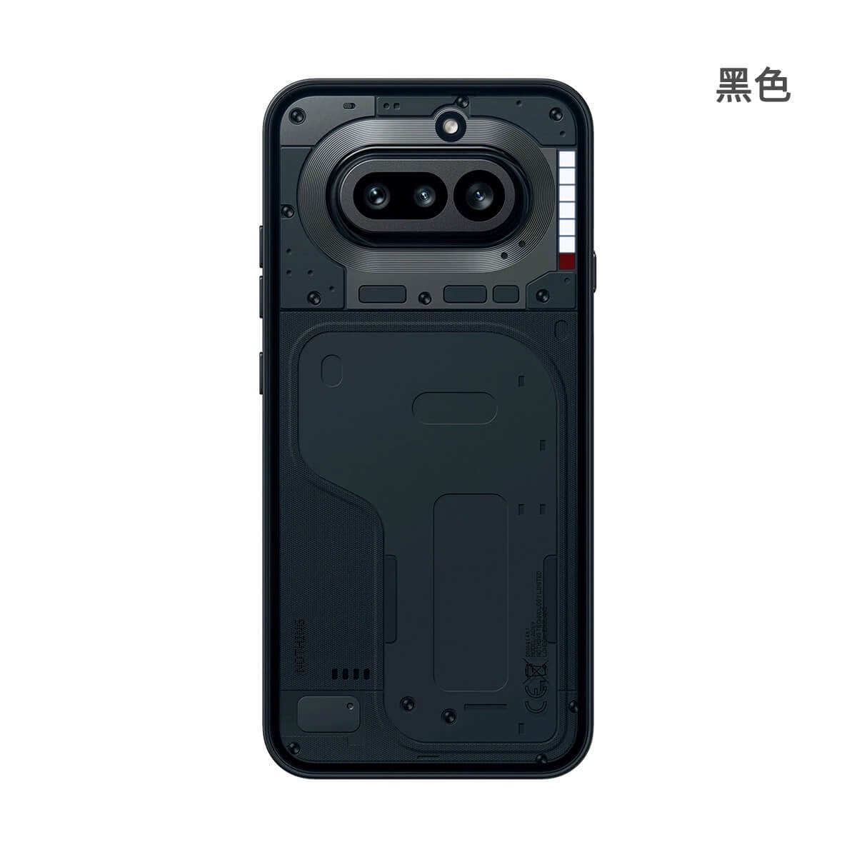 NOTHING Phone (4a) 256GB 黑色反面外觀圖
